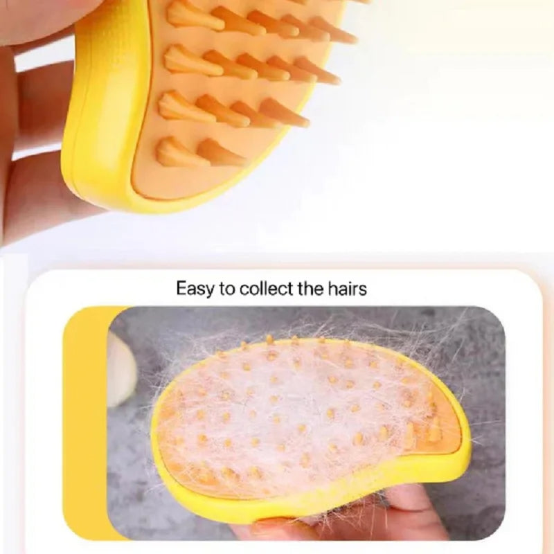 3-in-1 Steamy Cat & Dog Grooming Brush